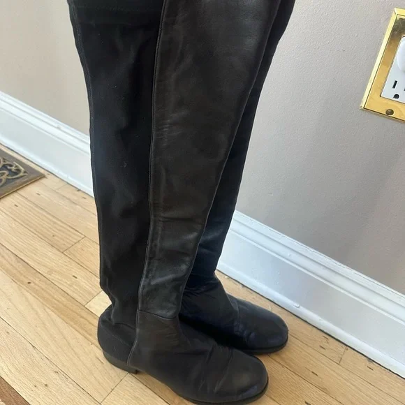 Stuart Weitzman 5050 Leather Over-the-Knee Boot - Picture 8 of 10